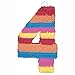 Multicolor Number Pinata - Four