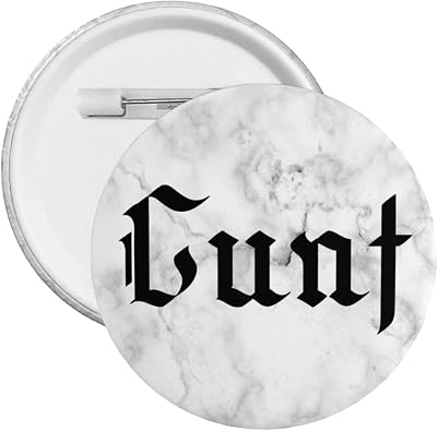 Personalized Cunt Funny Round Button Pins Pinback Buttons For Parties, Team Events, Competitions & Souvenirs