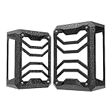 Tyger Auto TG-TG7J83338 Tail Light Guards Covers Compatible with 2007-2018 Jeep Wrangler JK (Not for JL) | Textured Black | Cast Aluminum Alloy | Powder Coated