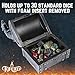 Forged Dice Co. Wyvern Dice Box with Lock and Key - Dragon Storage Chest Compatible with Dungeons and Dragons, D&D Miniatures, Dnd Accessories - Fits up to 4 Standard Polyhedral Sets - Black