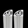 2 Pack 2020 Aluminum Extrusion Profile Round Arc Length 39.37 inch 1000mm Silver, 20 x 20mm 20 Series T Type T-Slot European Extrusions Profile Anodized Linear Rail Guide Frame for CNC