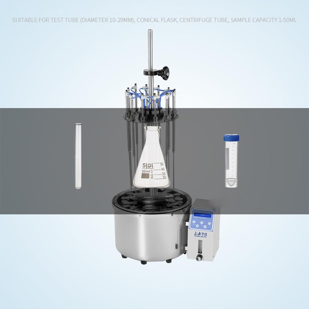 Instrumento de soplado de nitrógeno de baño de Agua Circular de 12 Orificios, Instrumento de Purga de nitrógeno, Dispositivo de concentración de Muestra de nitrógeno