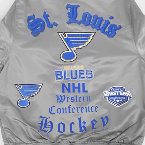 Image of Pro Standard Mens NHL Old English Satin Jacket