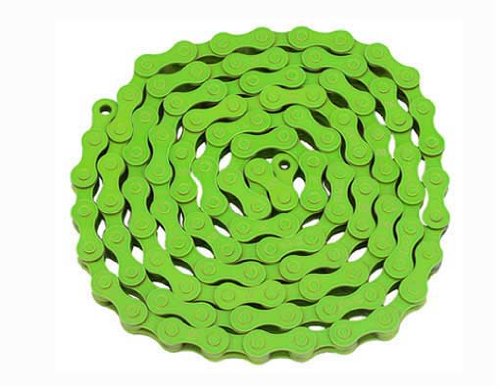 Lowrider Kmc Chain 1/2X1/8X112 Green. For Bicycle Chain, Bike Chain, Bikes, Beach Cruiser, Chopper, Limos, Stretch, Bmx, Track Fixie Bicycles #TOP3