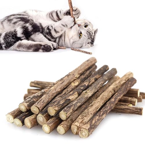 SeaMorn Lot de 30 Bâtons Molaires pour Chat, Jouets à Herbe Matatabi...
