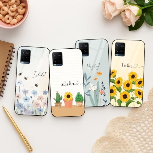 Image of COLORflow Back Cover Compatible with Vivo Y21 2021 / Y33s / Y21s | Floral Family Customized | Shockproof TPU Bumper with Camera Protection Back Cover Compatible with Vivo Y21 2021 / Y33s / Y21s