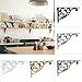 Shelf Brackets 8 Inch 4 Pack Heavy Duty Antique Brass Wall Bracket Victorian Kitchen Decorative Rack Shelves, Shelf Bracket Available in 8 finishes. (4, Antique Brass)