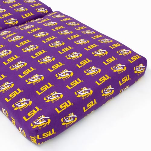 Image of College Covers Everything Comfy LSU Tigers 2pc Chair Cushion
