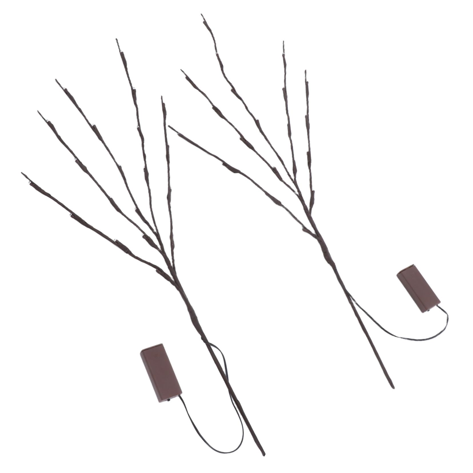 Alipis 2Pcs LED Branches Lamp Decorative Table Light for Indoor Outdoor Home Decor Warm White White Creative Night Light for Living Events Christmas Decorations