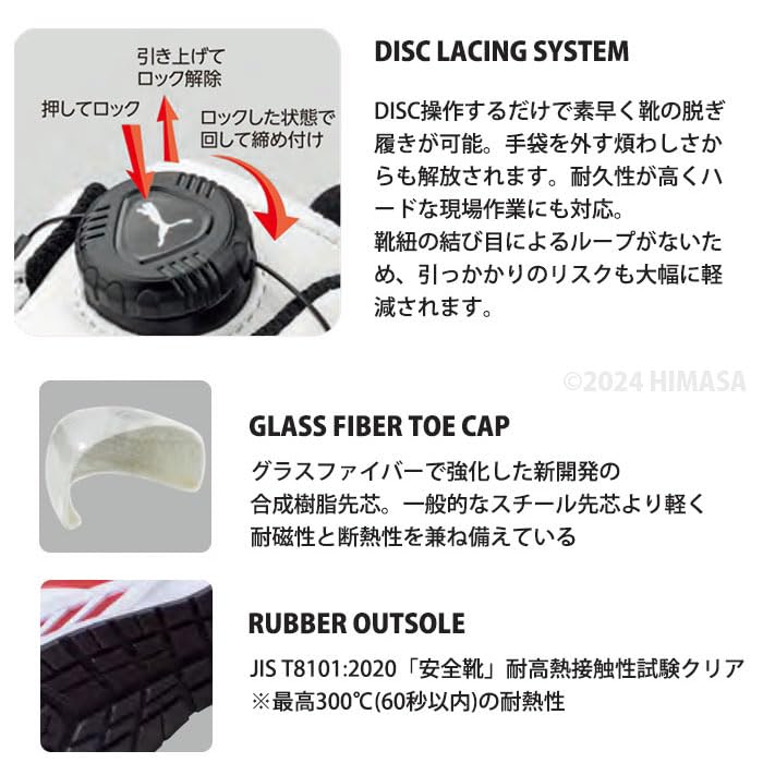プーマセーフティー] メンズ JSAA A種認定 先芯合成樹脂 衝撃吸収