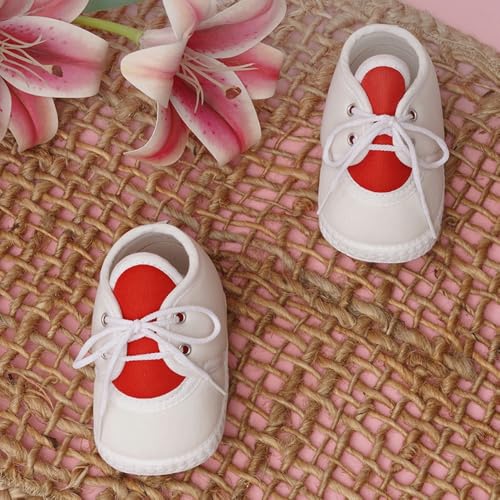 Image of Neska Moda 6 To 12 Months Baby Boys & Baby Girls Cute Soft Cotton Pre-Walker Lace Booties-BT4713