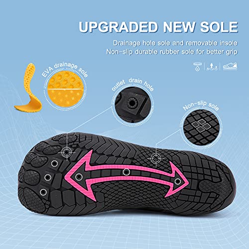 Water Shoes for Women Men Beach Shoe Women Swim Pool River Barefoot Quick Dry Slip-on for Pool Beach Surf Water Park Yoga - Image 5