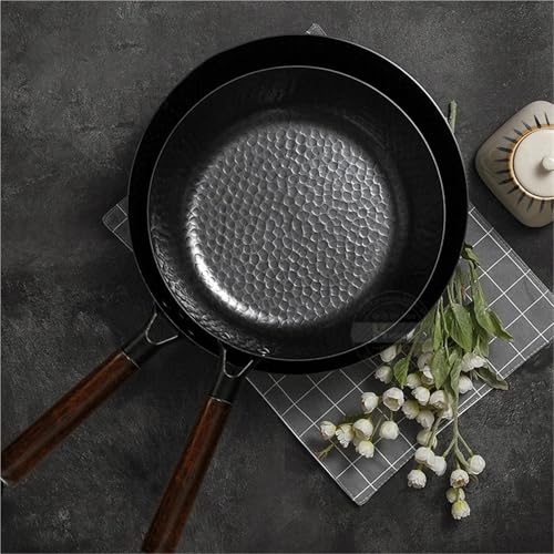 Wok de hierro sin recubrimiento con mango desmontable miniatura 5