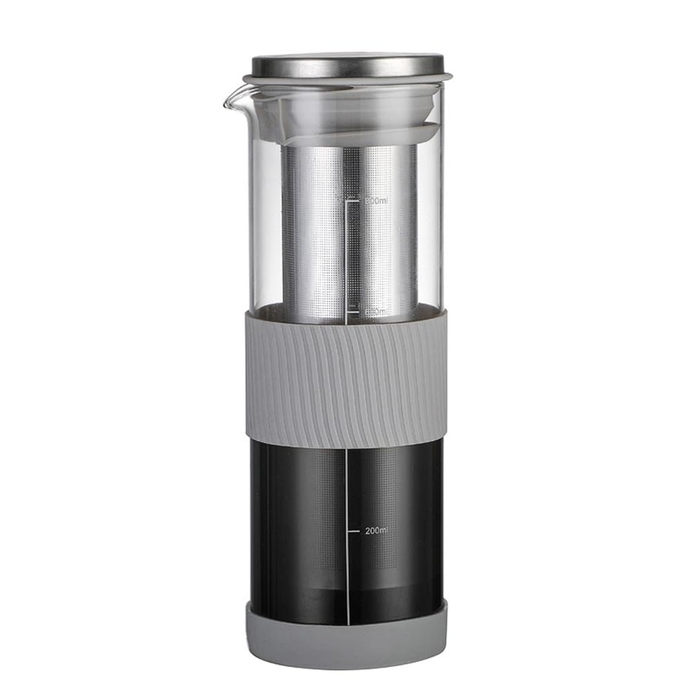 Itoq Portable Airtight Cold Brew Iced Coffee Maker Tea Infuser - 800Ml Cold Brew Coffee Kettle Brewing Glass Carafe Pitcher