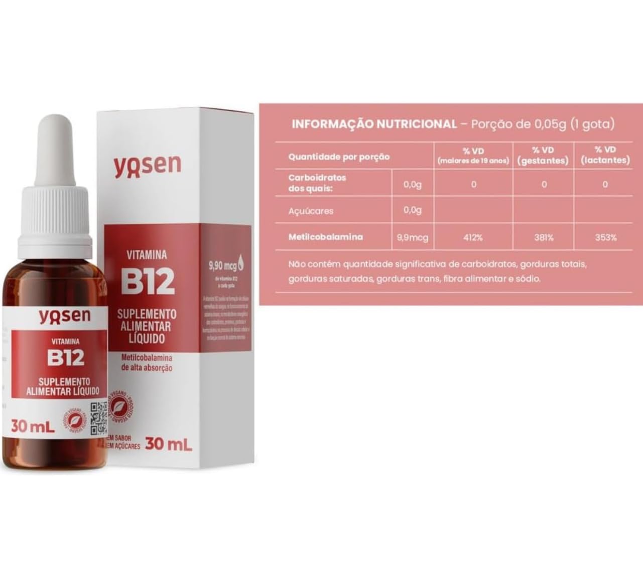 Ferro Líquido Alta Absorção Ydrosolv® 30ml + Vitamina B12 Metilcobalamina Líquida 30ml em promoção! Veja a oferta e mais achadinhos de Vitaminas & Suplementos 4 Hoje é o melhor dia para comprar Ferro Líquido Alta Absorção Ydrosolv® 30ml + Vitamina B12 Metilcobalamina Líquida 30ml com aquele preço maroto! Promoção! Aproveite a oferta! 4