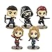 QWYU 5 Pz/Set Avengers Figure Supereroi Carol Danvers Ronin Occhio di Falco Vedova Nera Modello Giocattoli Bambole Regalo per I Bambini