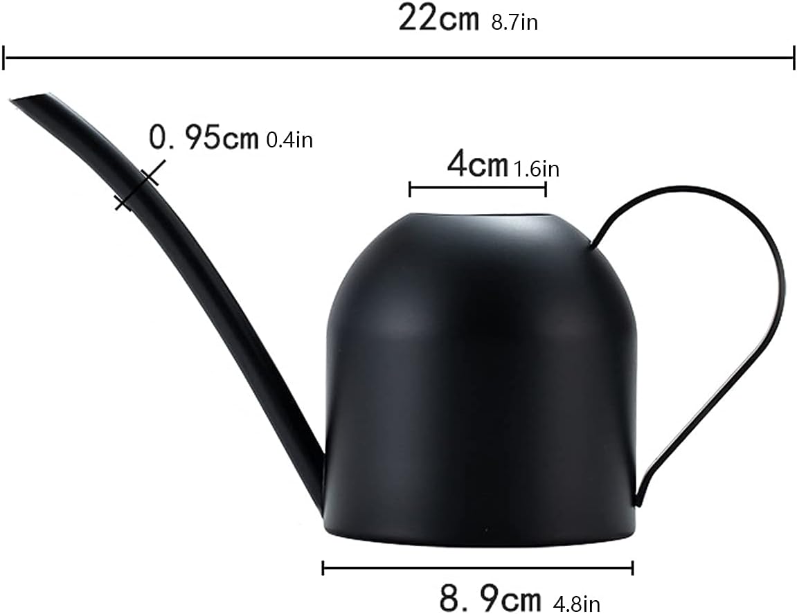 Indoor Watering Can 500ML Stainless Steel Watering Pot Long Spout Sprinkling Pot for Indoor House Bonsai Plants Outdoor Garden Flower