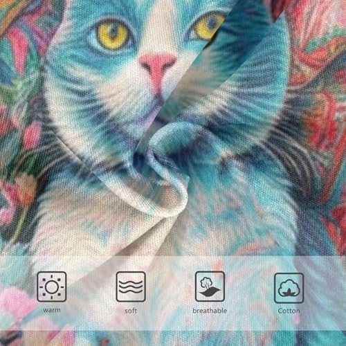 Cotton Girls Underwear Toddlers Cute Cat Flowers Colorful Panties Little Girl Cartoon Kids Undies Briefs 2t3