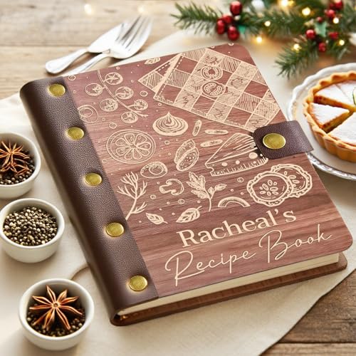 ubjva Personalized Recipe Book Binder Custom...