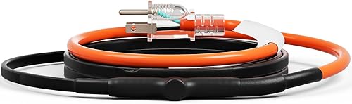 Miniatura 9 de VEVOR Cable de calefacción de tubería autorregulante cinta de calor de 80 pies y 5 Wpies para tuberías protección contra congelación protege la