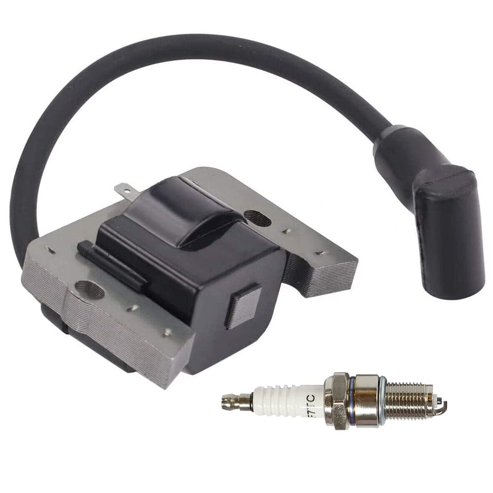 Bobina de Encendido 37137 36344A con bujía F7TC for cortacésped de Gasolina/Gas de Motor te-CU-m = se-h a través de OHV180, OV358EA a través de OV490EA Accesorios de Repuesto para cortacésped