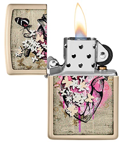 Image of Zippo Literary Anatomy Flat Sand Pocket Lighter