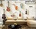 Produktbild Wh-Porp Musikinstrumente Klavier & Gitarre 3D Wandbilder Tapete 3D Fototapeten Für Musik Zimmer Und Bettwäsche Zimmer 3D Wandmalereien-200Cmx140Cm