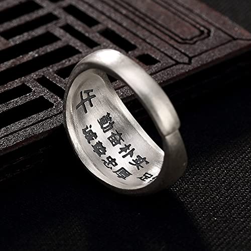 Anneau réglable pour les femmes en argent S925 bague vintage