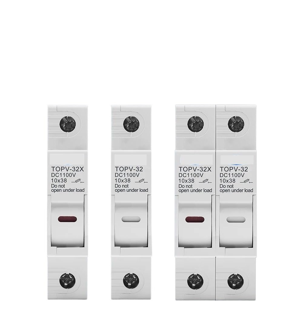 1 Set DC Sicherung Halter 10 * 38mm Hohe Spannung Solar PV 1100V TOPV-30 Basis Photovoltaik Schutz Protector(6A,1P Without LED)