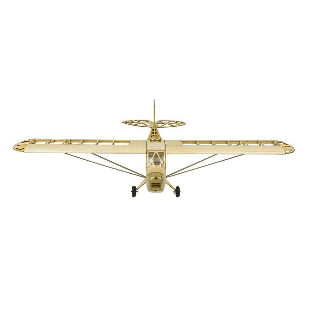 Torcster 213461 Piper J-3 1200mm Holzbaukasten Modellflugzeug für RC Bausatz DIY, gelaserte Balsa Sperrholz Holz Bauteile Holzmodell Flugzeug