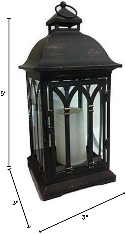 Northern Int'l GL28707BKBZ Battery Operated Lantern, Black