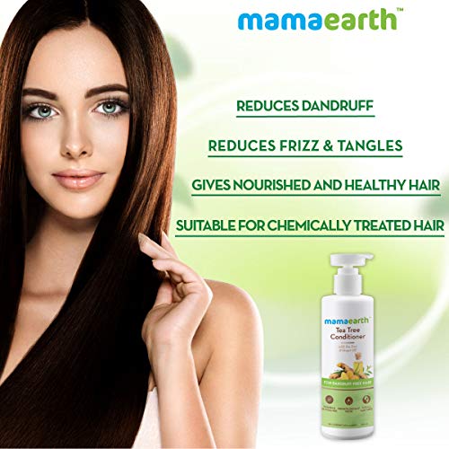 Mamaearth Anti Dandruff Conditioner, With Tea Tree & Ginger Oil, For Dandruff Free Hair 250ml - Image 2