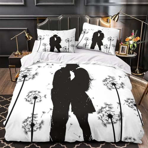 Housse de couette 3D banane mûre parure de lit King microfibre douce filles ado - 2