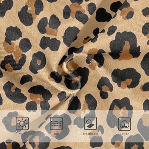 Classic Leopard Spots Brown Tan Toddlers Underwear Floral 2t Cotton Cute Panties Girl Fancy Briefs Kids Undies3