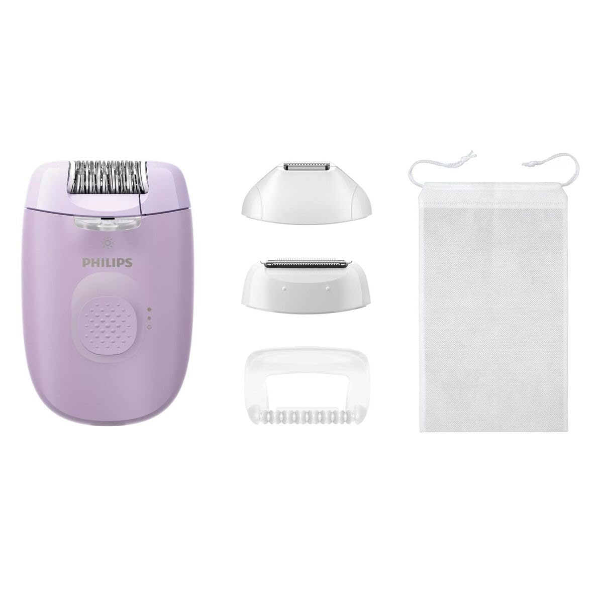 Philips Epilator Series 4000 BRE257/00, 2 speeds, LED light, purple