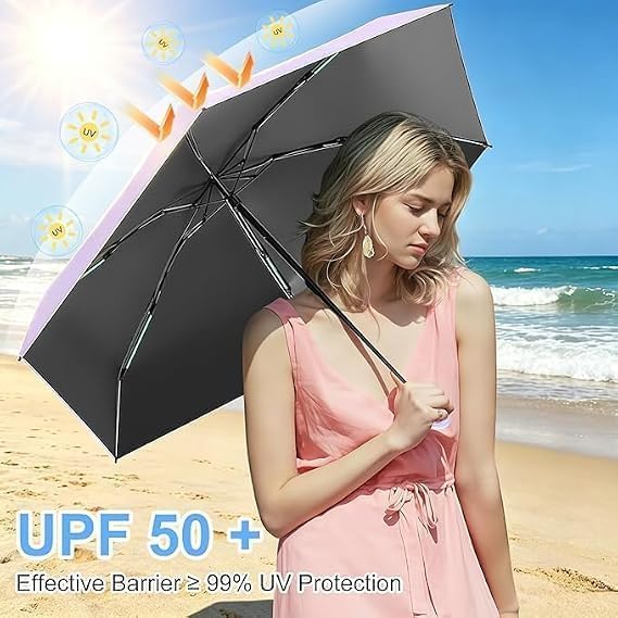 Image of Zemic Umbrella, UV Big Size Umbrella for Sun Protection Rain Windproof Strong Large 3 Fold For Men Women Kids Boys Girls Perfect & Stylish Windproof & Compact''