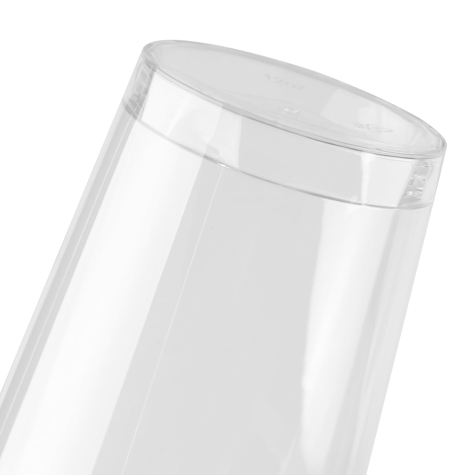 PINGEUI 80 bicchieri di plastica con bordo dorato, 360 ml, trasparenti, riutilizzabili, per feste, cocktail, champagne, birra, champagne, martini, dessert