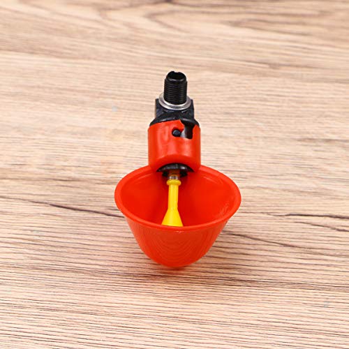 Yardwe 3 peças de bebedouro automático para água de galinha, bebedor de pombo, codorna para tubo de