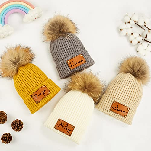 Custom Beanie Hats, Knitted Infant Baby Beanies Caps for Toddler Boys Girls Adult2