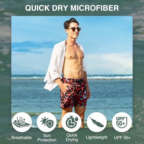 Image of Kanu Surf Men's Big Viper Extended Size Stripe Swim Trunk