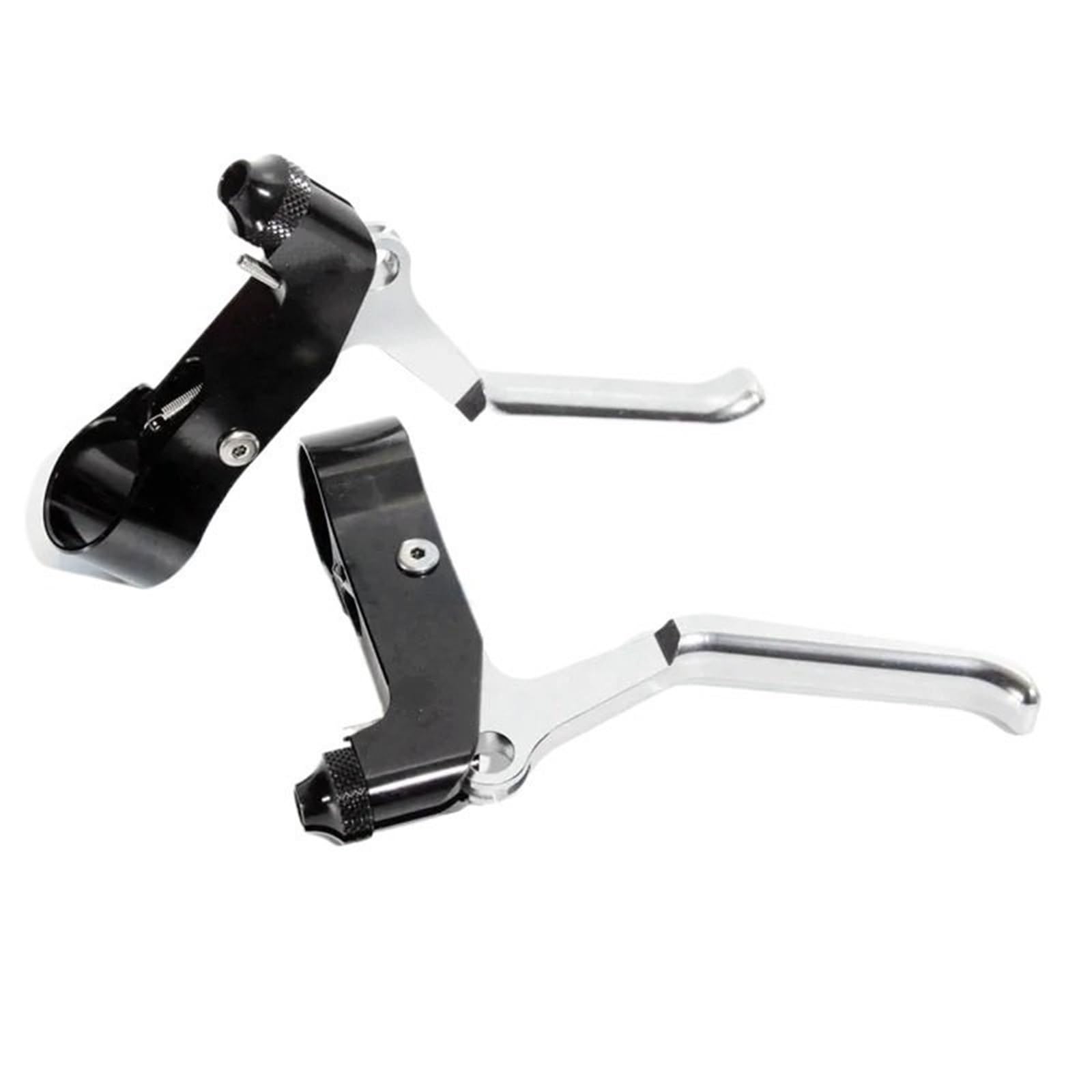 EGUIAS CNC Bicycle Brake Lever for Brompton Bike 14 16 20 Inch Folding Bike MTB Road Bike Brake Lever BL35(Black Silver)
