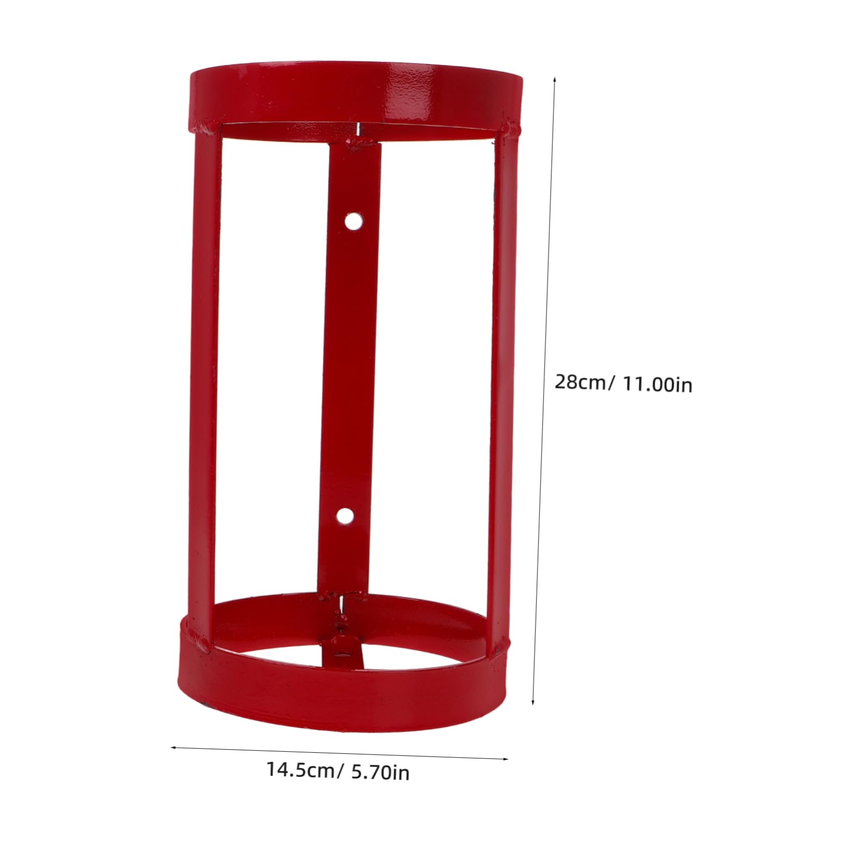 Supporto Rosso per Estintore in Ferro per Camion e Barche | Fissaggio Sicuro, Design Compatto, Installazione Semplice, Gabbia di Fissaggio per Uso Dedicato