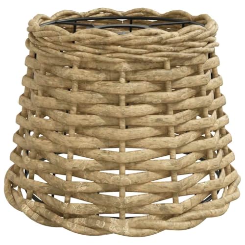 vidaXL Abat-Jour de plafonnier Marron Ø20x15 cm Osier, Abat-Jour de Couloir, Abat-Jour pour Chambre, Abat-Jour, Abat-Jour de Chambre