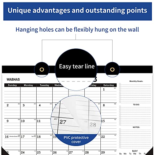 Desk Calendar 2023-April 2023 To September 2024-Desk Calendar Large 17 X 12,Wall Calendar 2023 Monthly With To-Do List,Thick Paper,Corner Protectors,Office Supplies Desktop Calendar For Planning. #TOP3