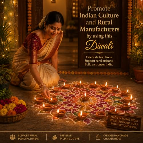 Image of Pure Source India Natural Clay Traditional Diwali Ke Diye | Earthen Clay Diya | Mitti Ka Diva | Diyas for Pooja (12pcs)