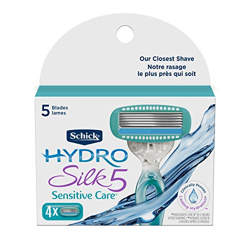 Schick Hydro Silk Moisturizing Razor Blade Refills for Women with Shower Hanger, 4 Count #1