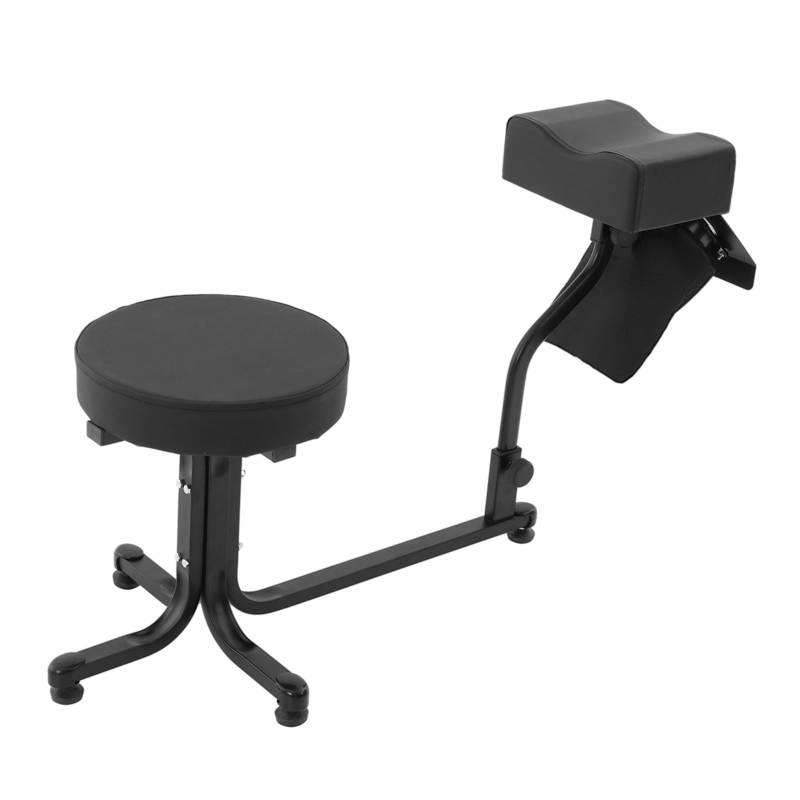 Taburete para pedicura 2 en 1, silla de manicura, reposapiés para salones de uñas y SPA (negro)