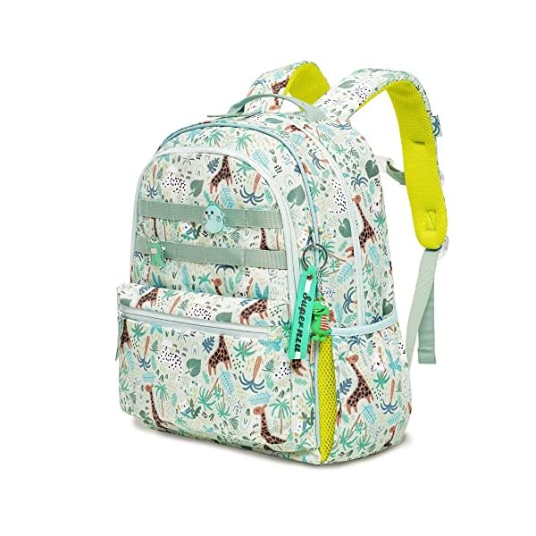 Kids-Backpack-for-School-Boys-Girls-Lightweight-Kindergarten-Elementary-Toddler-Backpacks-Preschool-Bookbags-Cute-Cartoon-Travel-Daypack-with-Chest-Strap-LGreen KIDNUO Kids Backpack for School Boys Girls Lightweight Kindergarten Elementary Toddler Backpacks Preschool Bookbags Cute Cartoon Travel Daypack with Chest Strap (L,Green)