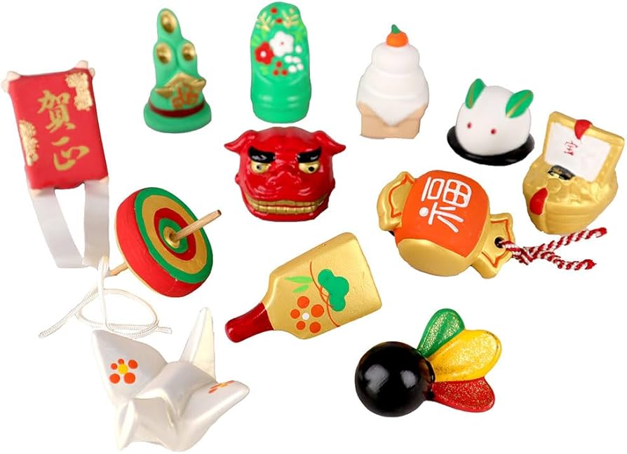 Amazon.co.jp: 和風 季節の小物 陶器 置物 正月 セット/お正月小物十二 Amazon.co.jp: 和風 季節の小物 陶器 置物 正月 セット/お正月小物十二