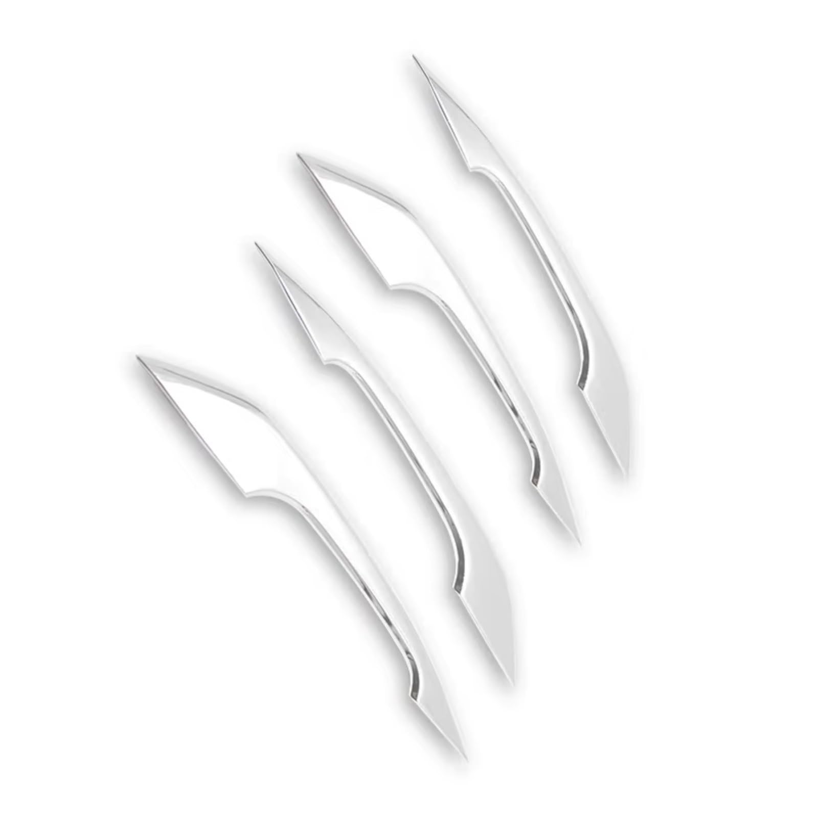 FVOIRSS Outer Door Handle Compatible with Q5 for A5 for Sportback for Coupe 2018 2019 Car Exterior Side Door Handle Cover Decoration Replacement(Silver)
